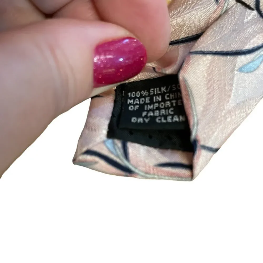 Vintage Bill Blass Silk Extra Long Tie